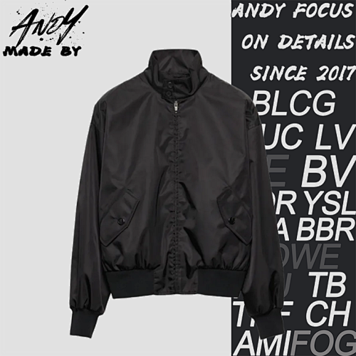 Prada 25 Nylon Harrington Flight Jacket Worn By Bai Jingting