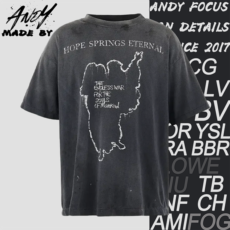 S M Jesus Slogan Printed Short-sleeved Shirt