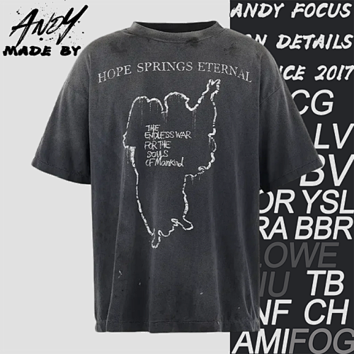 S M Jesus Slogan Printed Short-sleeved Shirt