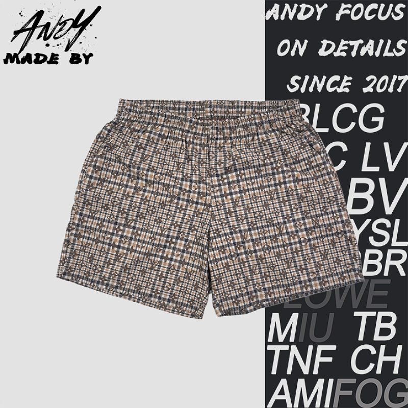 Brown Toned Vintage Plaid Shorts