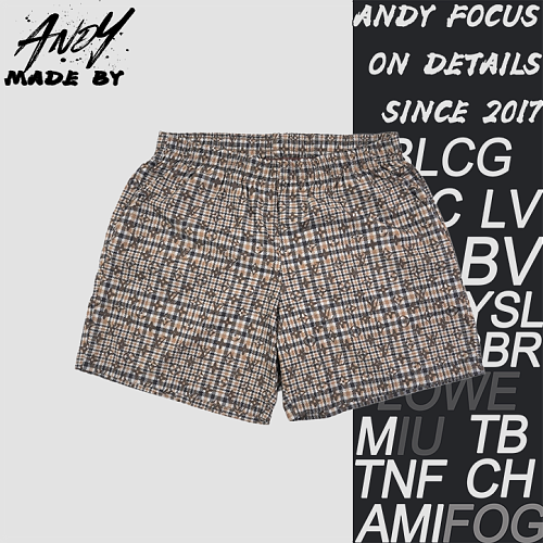 Brown Toned Vintage Plaid Shorts
