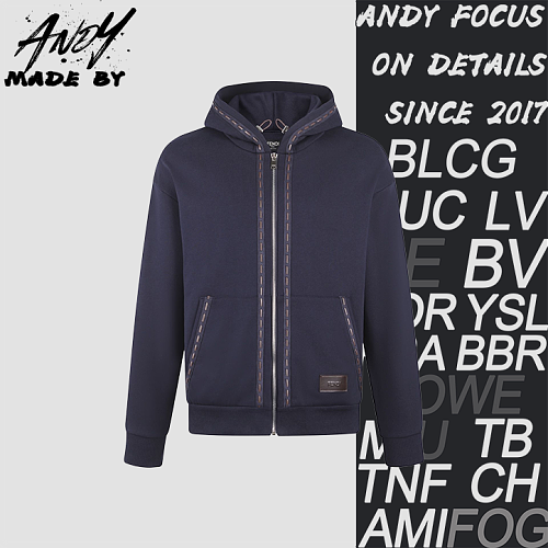 Cotton Patch Logo Sweatshirt Jacket