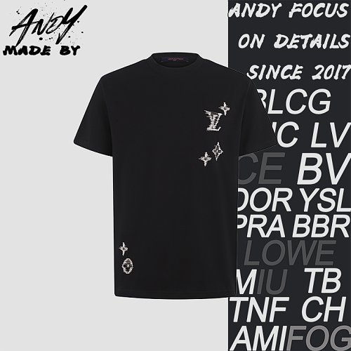 Louis Vuitton Monogram Embroidered Logo T-Shirt