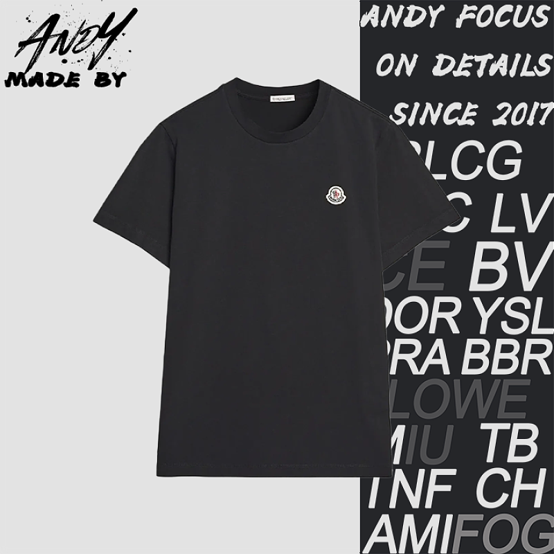 Solid-Color Short-Sleeve Crewneck T-Shirt With Logo