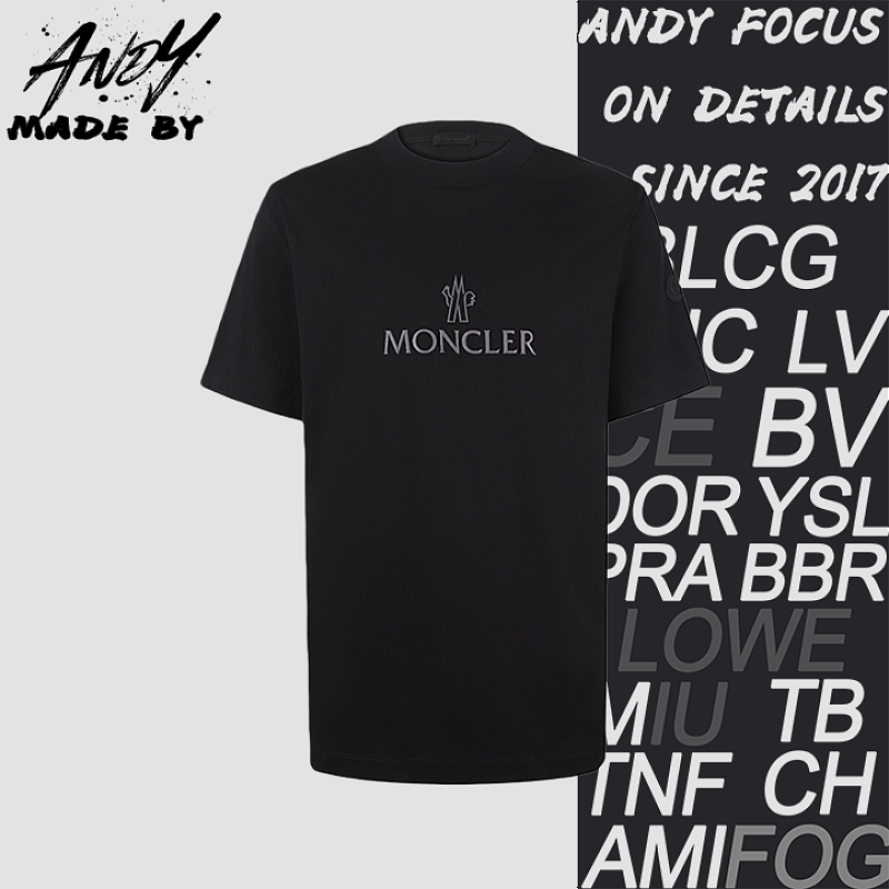 Moncler Plastisol Print Crew Neck Short-Sleeve T-Shirt