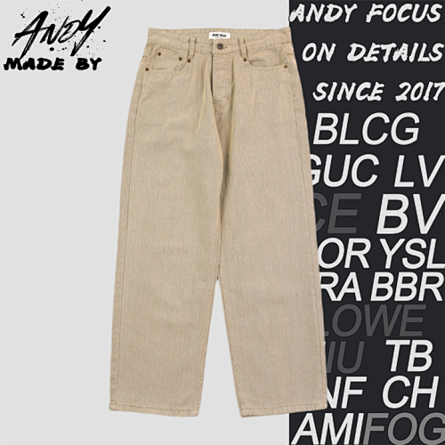 Miu Khaki Casual Jeans