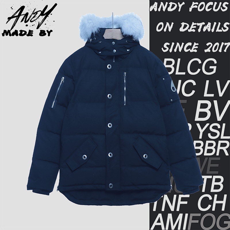 Off-White Silver Scissors 06 Men's Classic Down Jacket