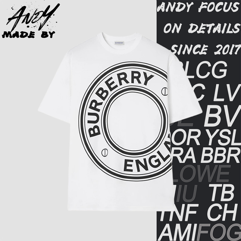 Big Circle Letter Print Short Sleeve