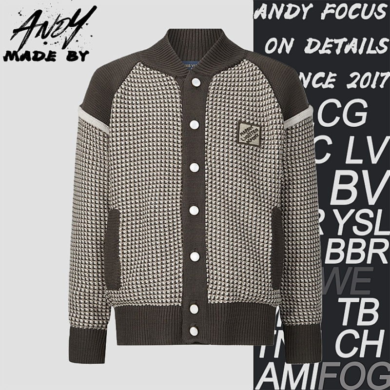 Off-White Jacquard Pilot Check Knit Sweater