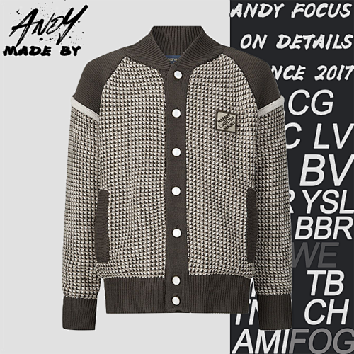 Off-White Jacquard Pilot Check Knit Sweater