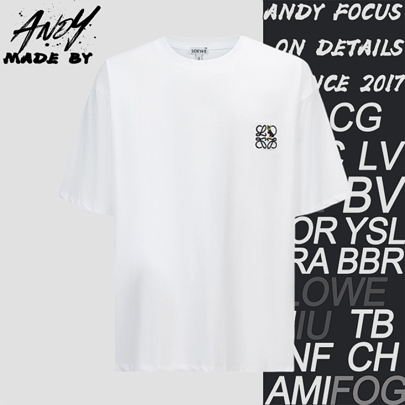 Cartoon Embroidered Logo Short-Sleeve T-Shirt