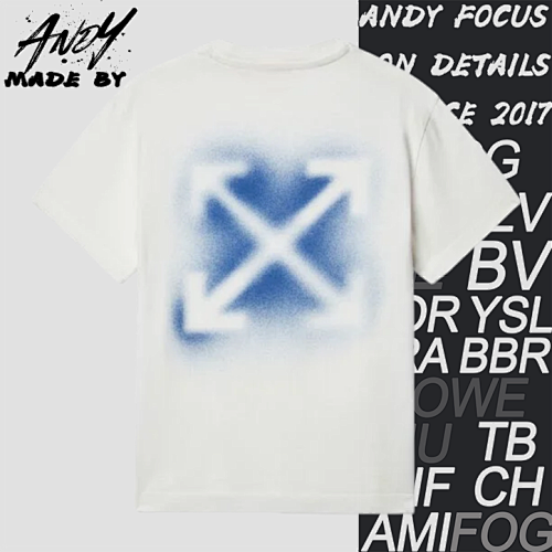 O FF Inkjet Arrow Print Short Sleeves
