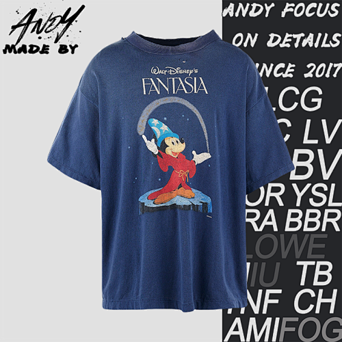 S M Fantasy Mickey Print Short Sleeve