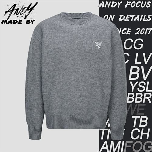 Embroidered Logo Wool Knit Pullover