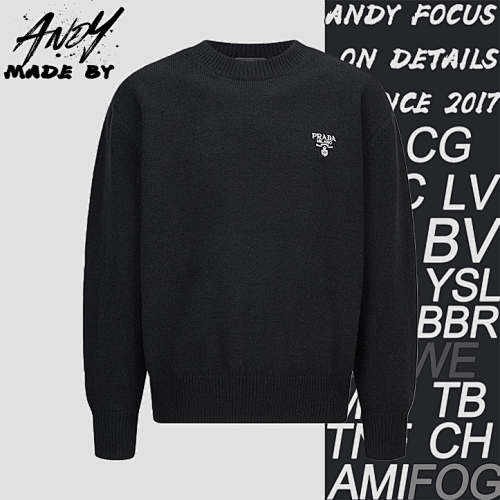 Embroidered Logo Wool Knit Pullover