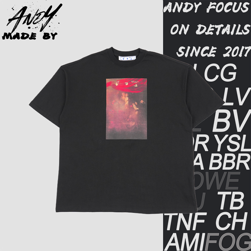 Blurry Oil Painting Arrow Cotton T-Shirt