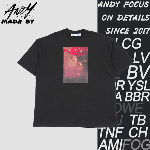 Blurry Oil Painting Arrow Cotton T-Shirt