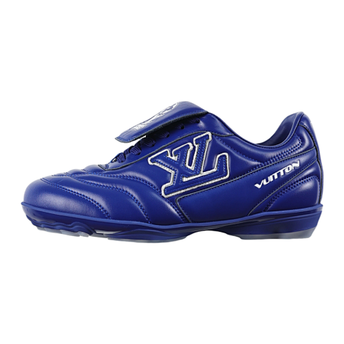 Louis Vuitton L V Lw22 Footprint Sneakers In Blue