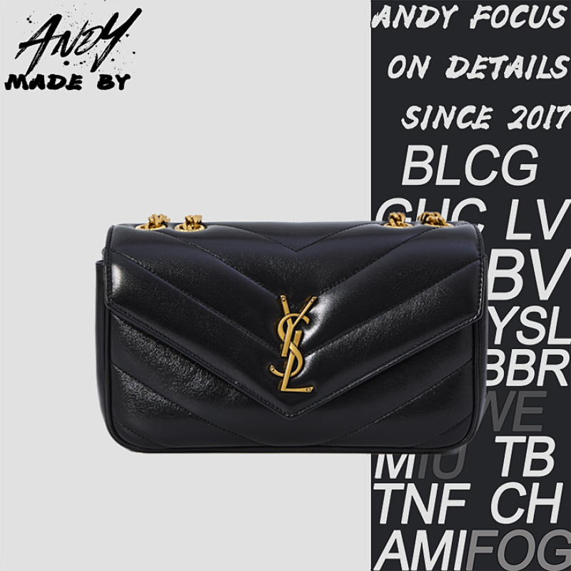 Saint Laurent YSL Loulou Small Lambskin Shoulder Bag