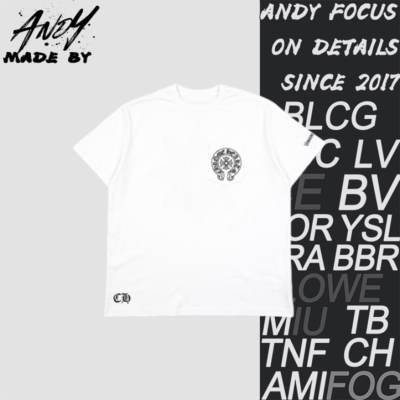 Chrome Hearts CH Cross Floral Print Short-Sleeve