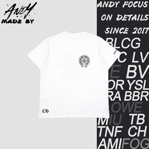 Chrome Hearts CH Cross Floral Print Short-Sleeve