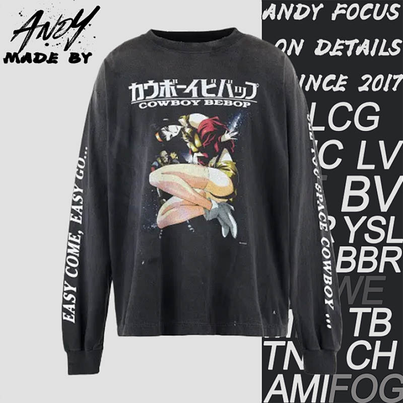 S M Starry Sky Denim Print Long Sleeve