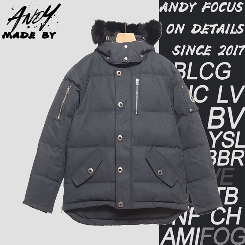 Off-White Silver Scissors 06 Men's Classic Down Jacket
