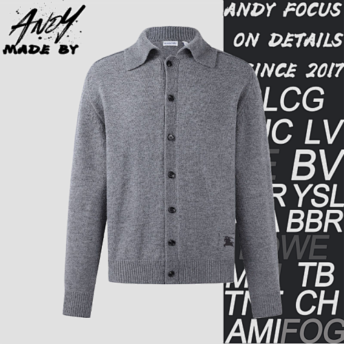 Lapel And Elbow Patch Cashmere Cardigan