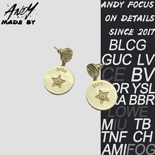 Star-shaped Round Rhinestone Stud Earrings