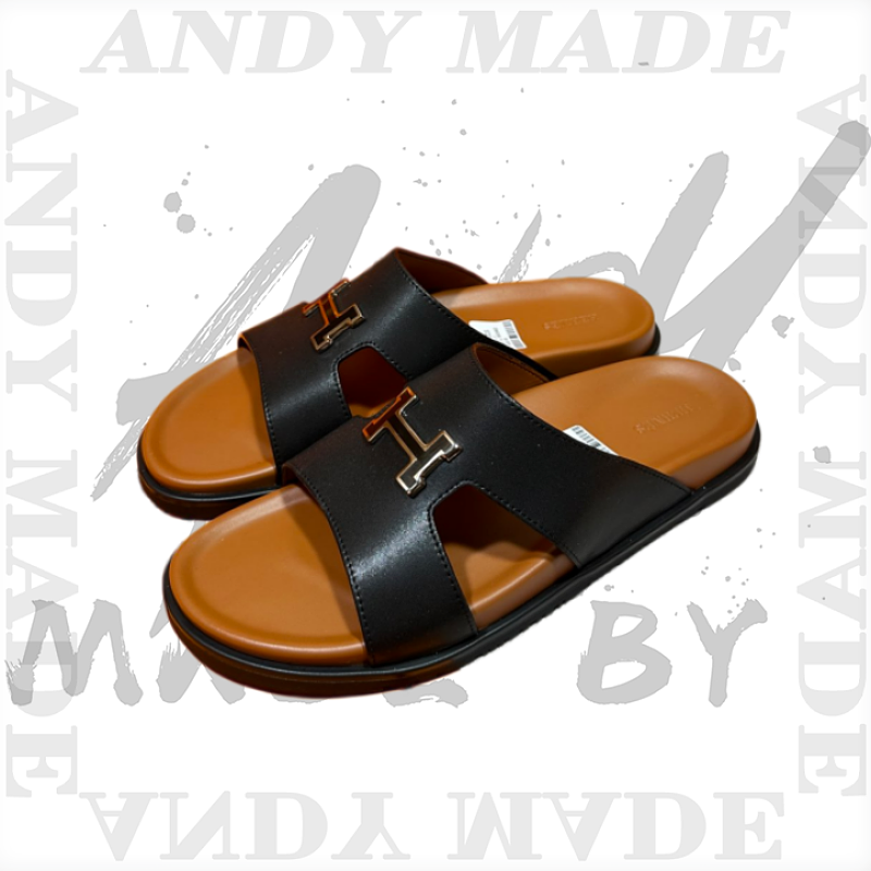 Hermès Oran Cowhide H-shaped SlippersItem ID