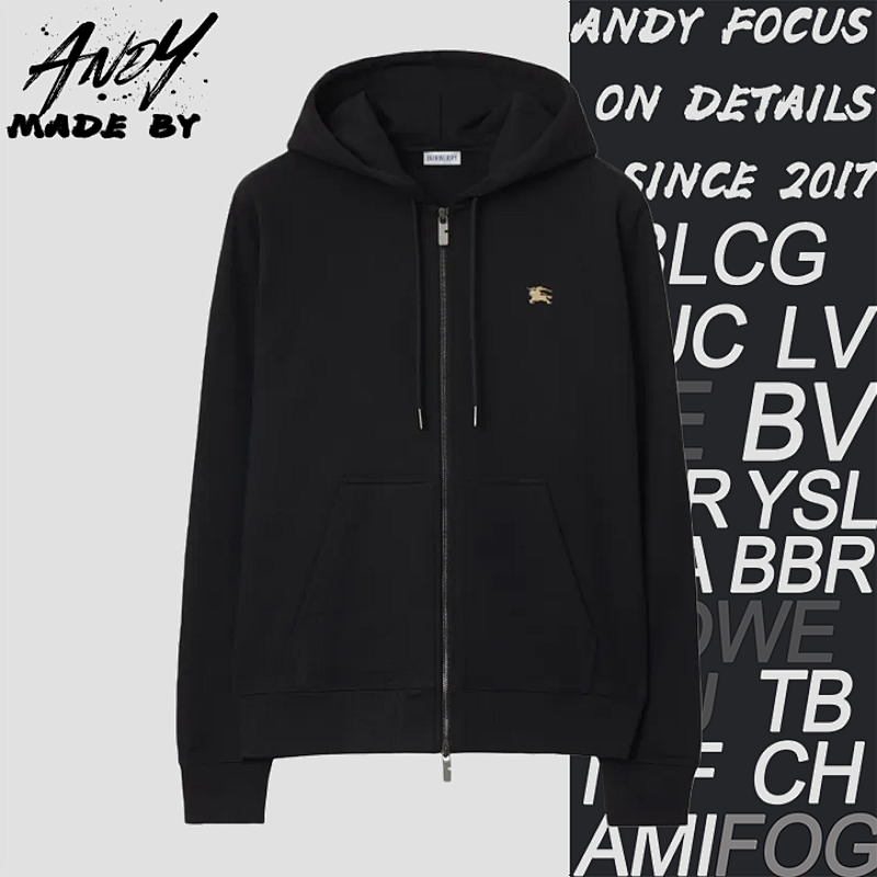 Bbr Embroidered Zip Hoodie