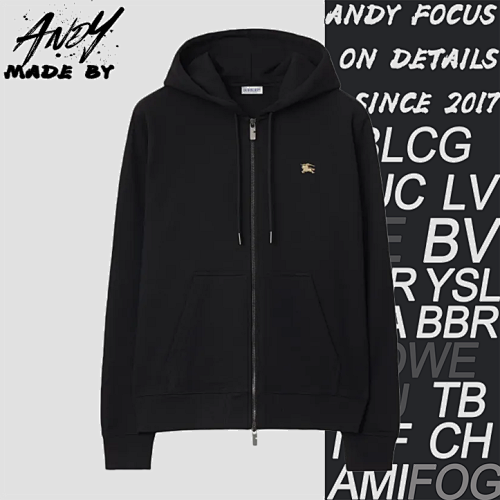 Bbr Embroidered Zip Hoodie