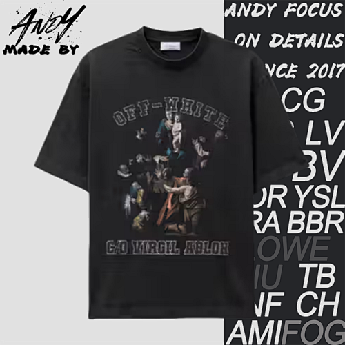 Washed Short-sleeved Shirt With Our Lady Of Hymns Print On The Chest