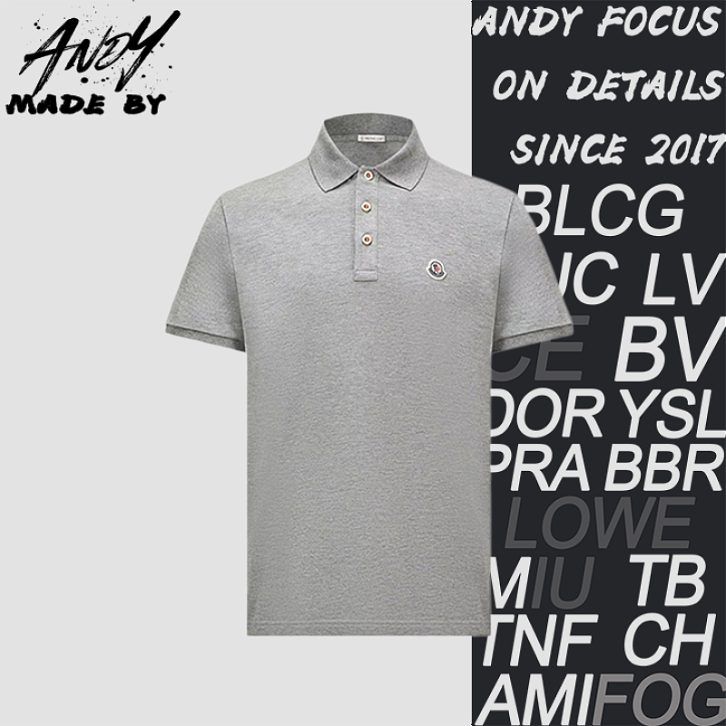 Moncler Webbing Button Short-Sleeve Polo