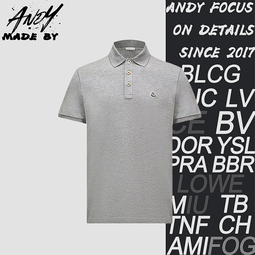 Moncler Webbing Button Short-Sleeve Polo