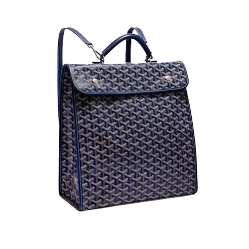 Goyard Goya Monogram Full-print Foldable Backpack Light Blue