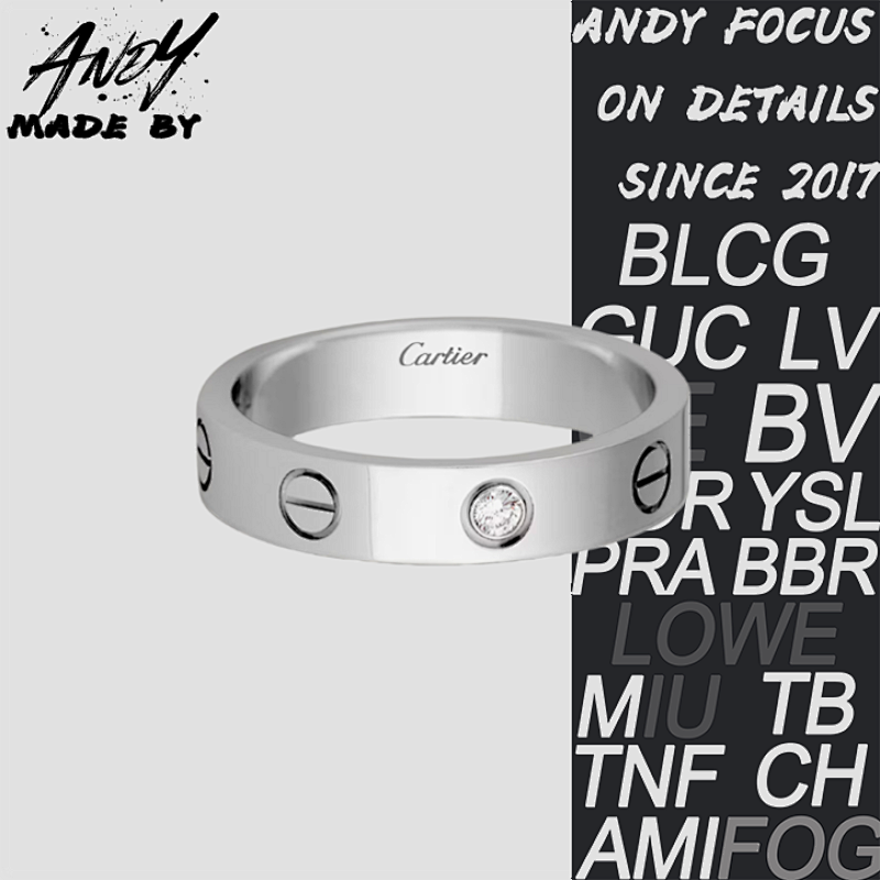 C Narrow Edition Single Diamond Ring In