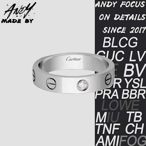 C Narrow Edition Single Diamond Ring In
