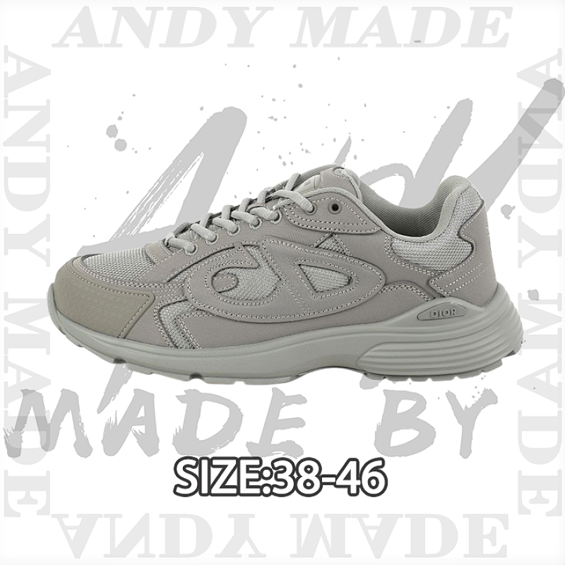 Dior Series Casual Sneakers Dad Shoes Gray
