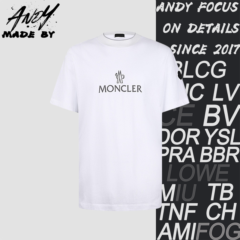 Moncler Plastisol Print Crew Neck Short-Sleeve T-Shirt