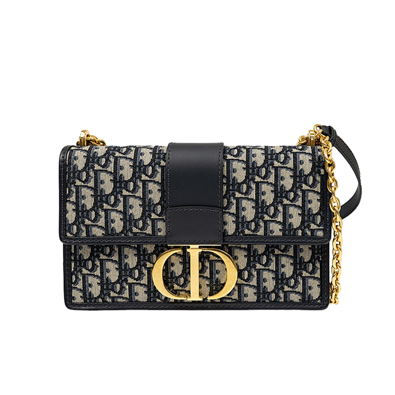 Dior Embroidered Monogram Shoulder Bag