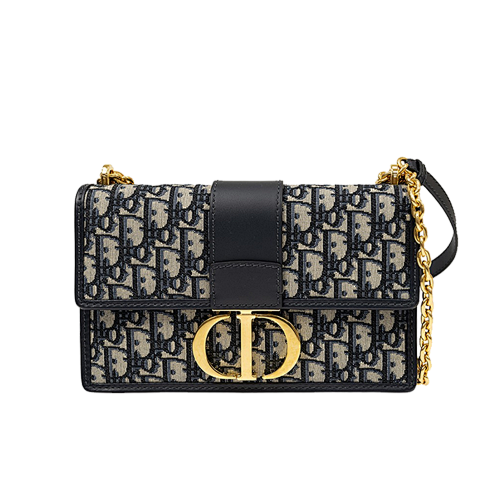 Dior Embroidered Monogram Shoulder Bag