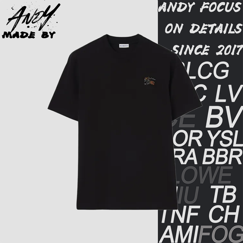 Burberry Bbr Toothbrush Embroidered Logo War Horse Short-Sleeve