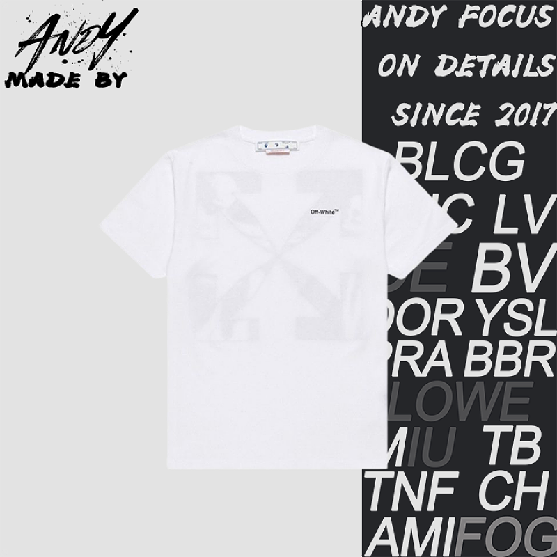 OW Short-sleeved T-shirt With Random Embroidered Arrows