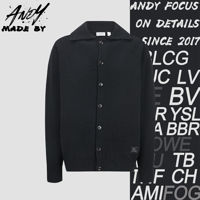 Burberry Equestrian Jacquard Logo Cardigan