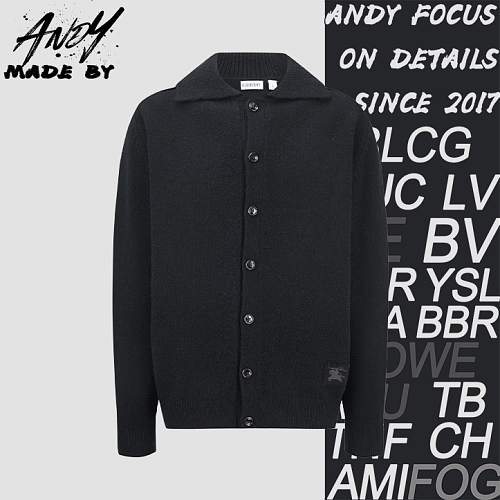 Burberry Equestrian Jacquard Logo Cardigan