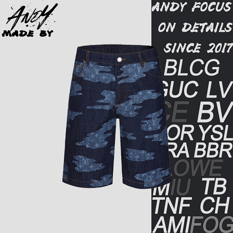 Louis Vuitton Men's Denim Shorts