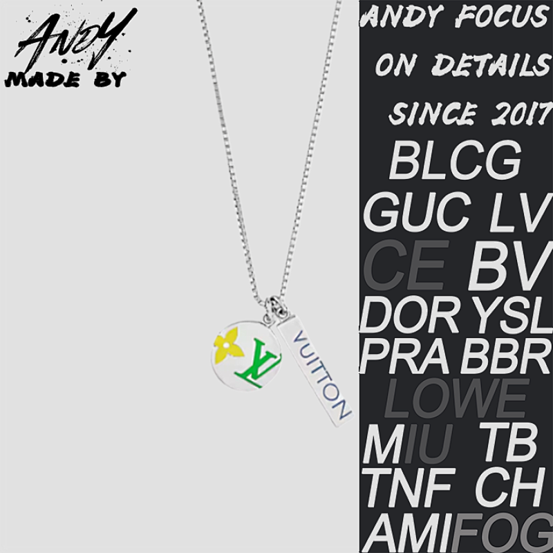 Louis Vuitton Logo Flower Necklace