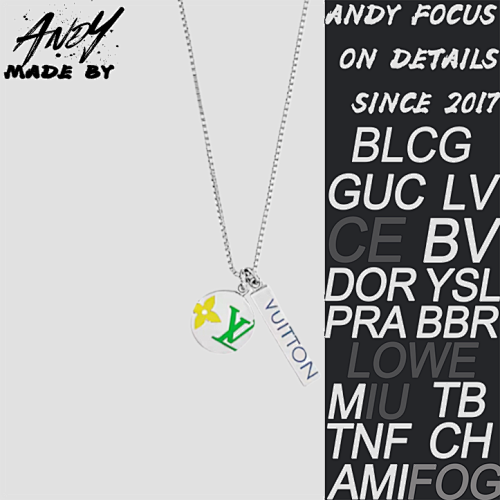 Louis Vuitton Logo Flower Necklace