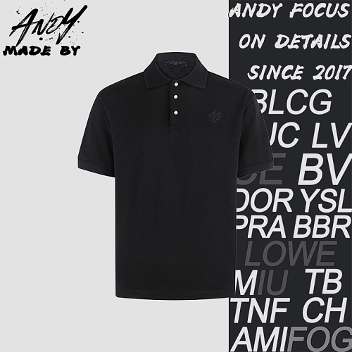 Cotton Embroidered Jacquard Check Polo Shirt